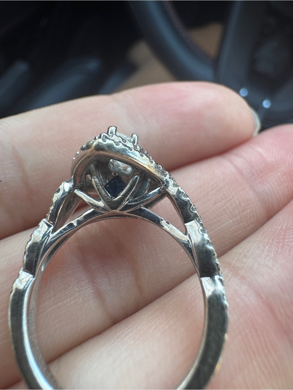 Vera Wang Love Collection Marquise Engagement Ring - Picture 14 of 16
